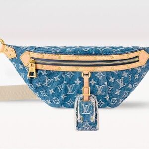 Louis Vuitton Denim Monogram High Rise Remix pre-loved